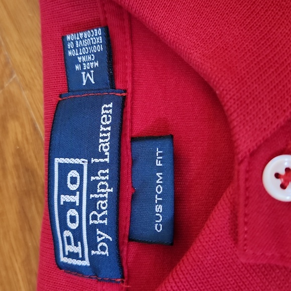 Polo by Ralph Lauren Men's Classic Red Polo Shirt - Picture 5 of 8